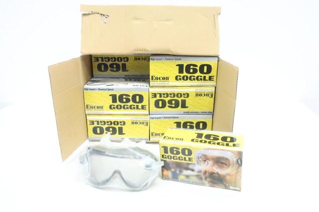 BOX OF 12 ENCON 05068204 ENFOG CLEAR LENS/GRAY FRAME GOGGLE