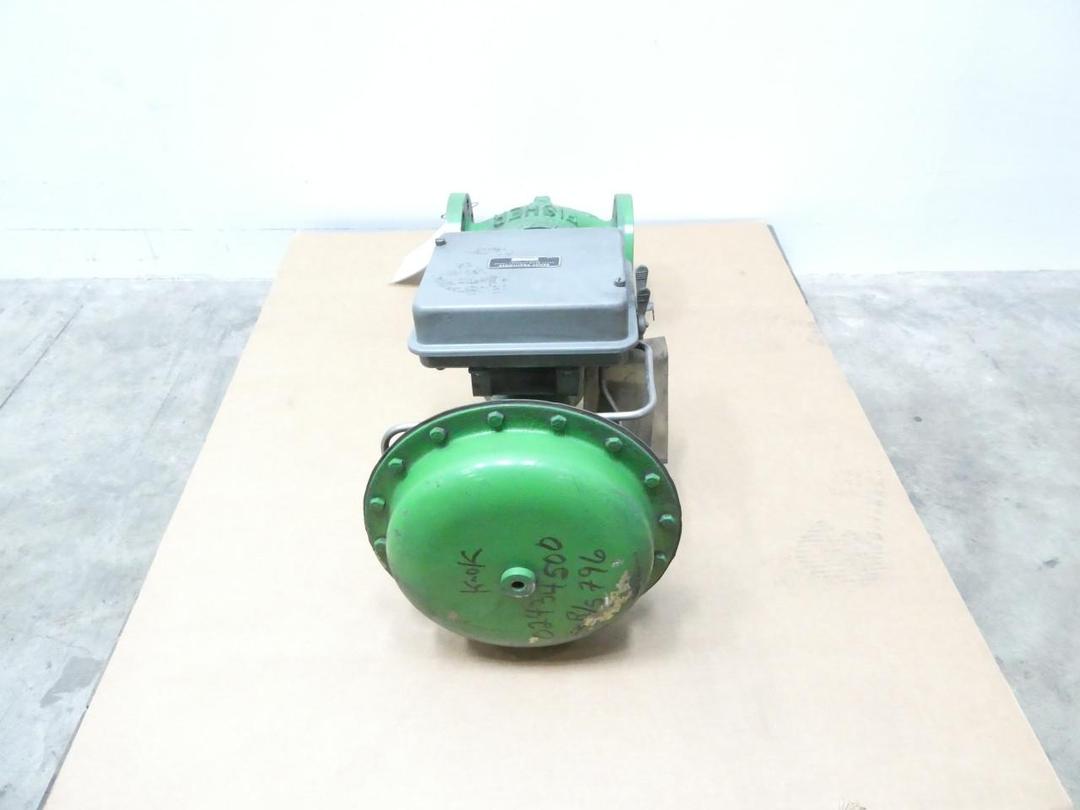 FISHER ED 667 SIZE 40 PNEUMATIC STEEL FLANGED CONTROL VALVE 3IN 300