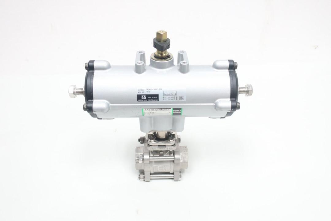 NIPPON TADMS925UUP-025 PNEUMATIC BALL VALVE 1IN NPT