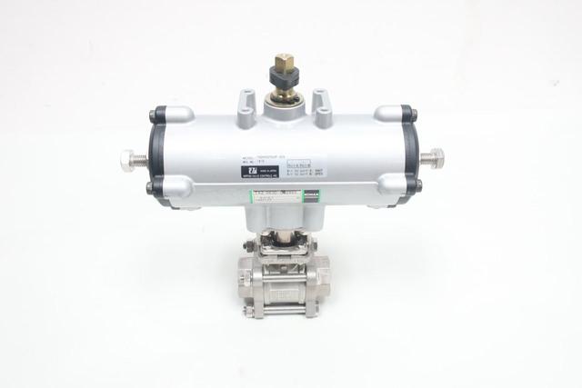 NIPPON TADMS925UUP-025 PNEUMATIC BALL VALVE 1IN NPT