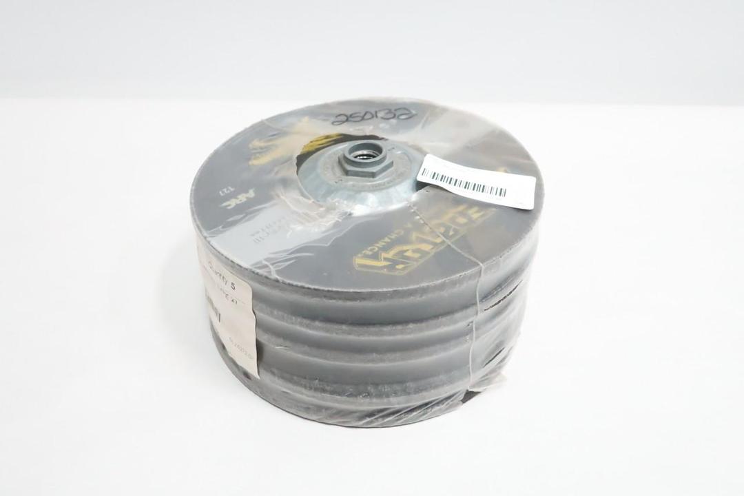 SET OF 5 ARC 807045801 DEPRESSED CENTER WHEEL 7IN X 1/4IN X 5/8IN 24 GRIT