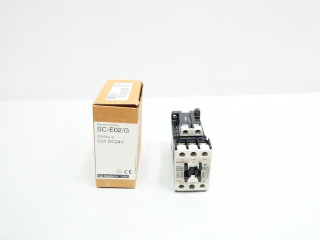 FUJI ELECTRIC SC-E02/G AC CONTACTOR 24V-DC 20A AMP 5HP