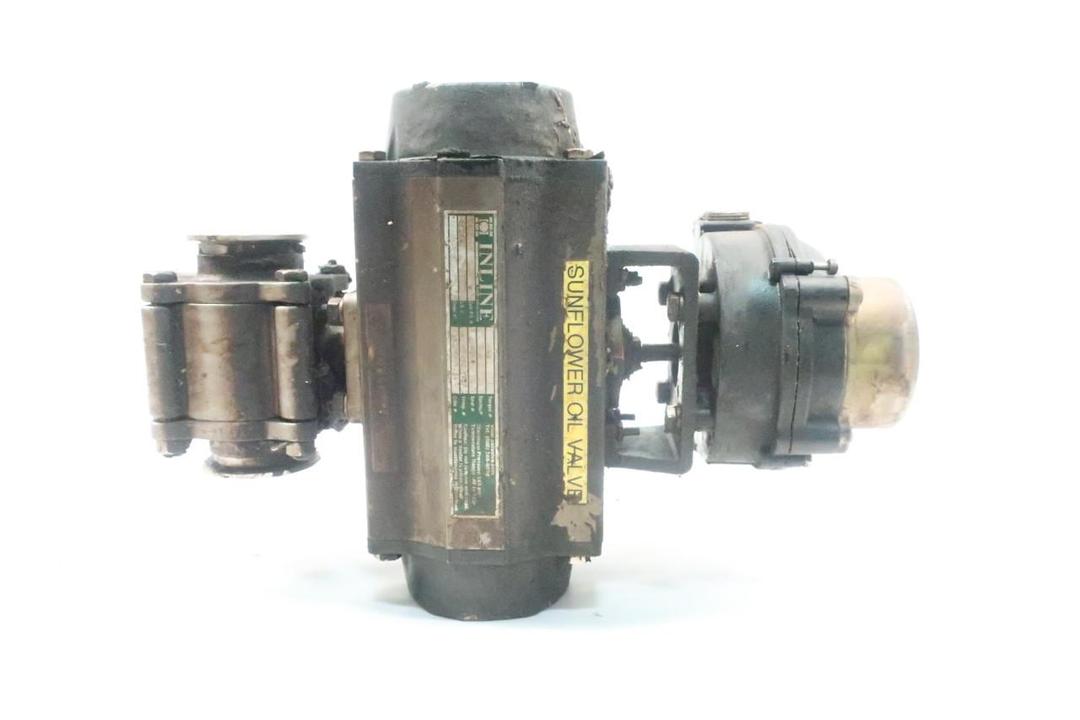 INLINE AP-SR-100-B-N PNEUMATIC BALL VALVE 2IN TRI-CLAMP