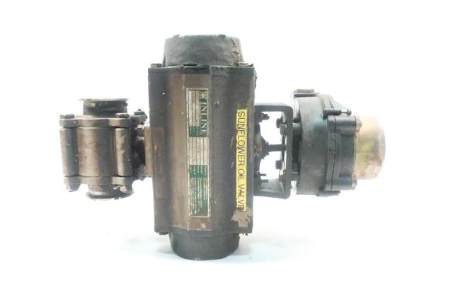 INLINE AP-SR-100-B-N PNEUMATIC BALL VALVE 2IN TRI-CLAMP