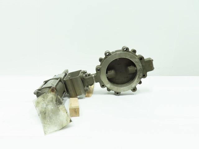 KEYSTONE 362-105 PNEUMATIC STAINLESS LUGGED BUTTERFLY VALVE 8IN 150