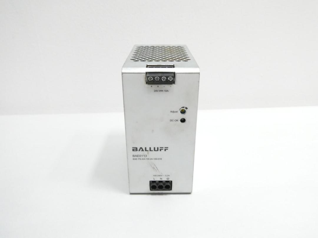 BALLUFF BAE PS-XA-1W-24-100-018 POWER SUPPLY 100-240V-AC 10A AMP 24V-DC