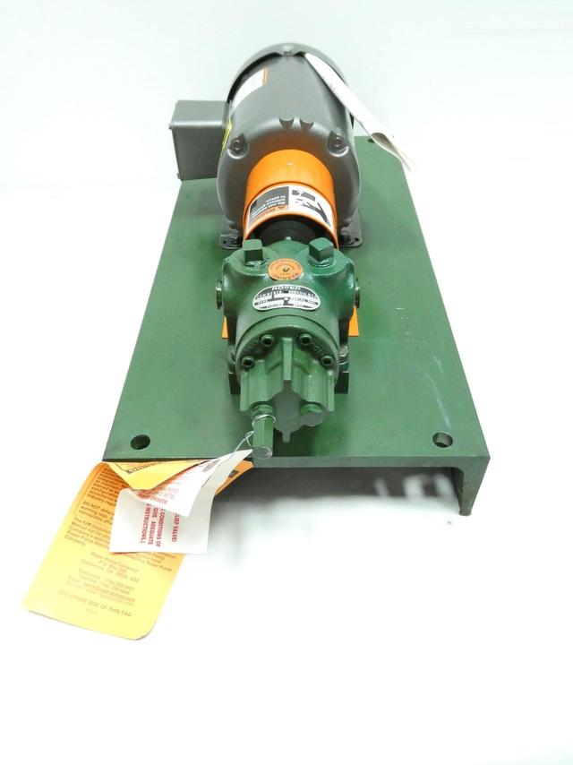 ROPER TYPE 27 FIGURE 26F3 BALDOR M3538 GEAR PUMP 1720RPM 1/2HP 230/460V-AC
