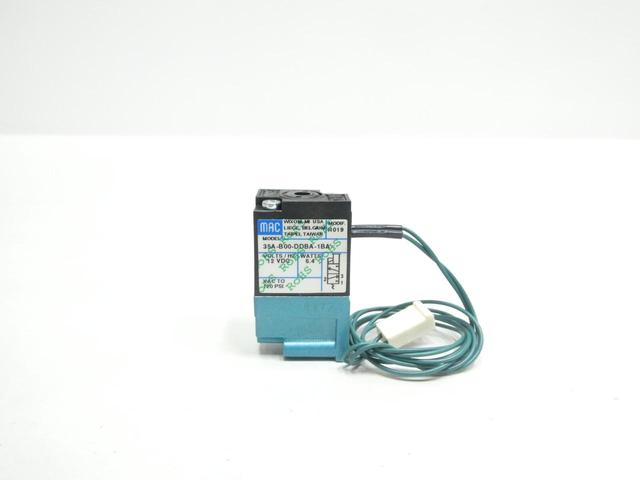 MAC 35A-B00-DDBA-1BA PNEUMATIC SOLENOID VALVE 12V-DC 120PSI