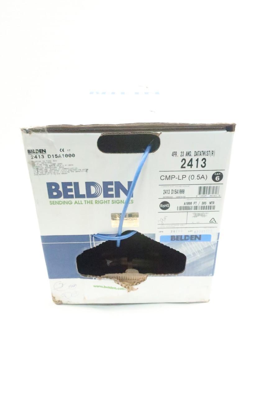BELDEN 2413 D15A1000 CAT 6 MULTI-CONDUCTOR CABLE 23AWG 65FT