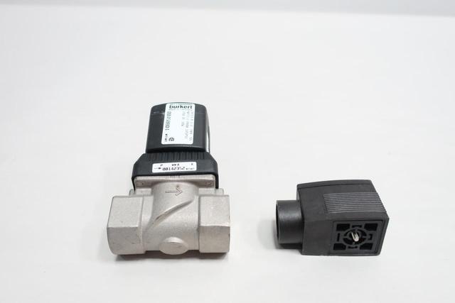 BURKERT 6213 A 1/2 FKM SS SOLENOID VALVE 145PSI 24V-DC