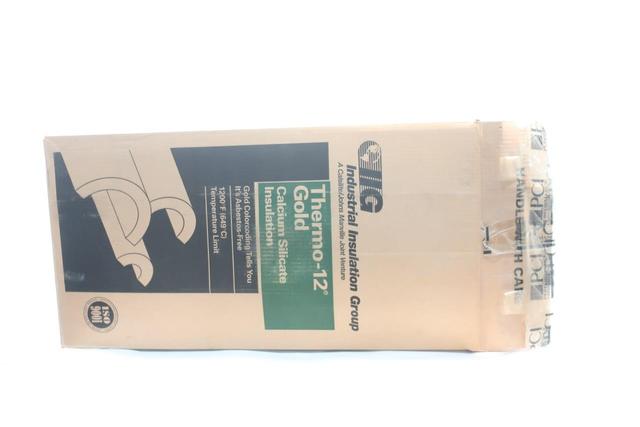 IIG THERMO-12 GOLD CALCIUM SILICATE INSULATION 1-1/2 X 12 3V BLACK 36 SQ FT