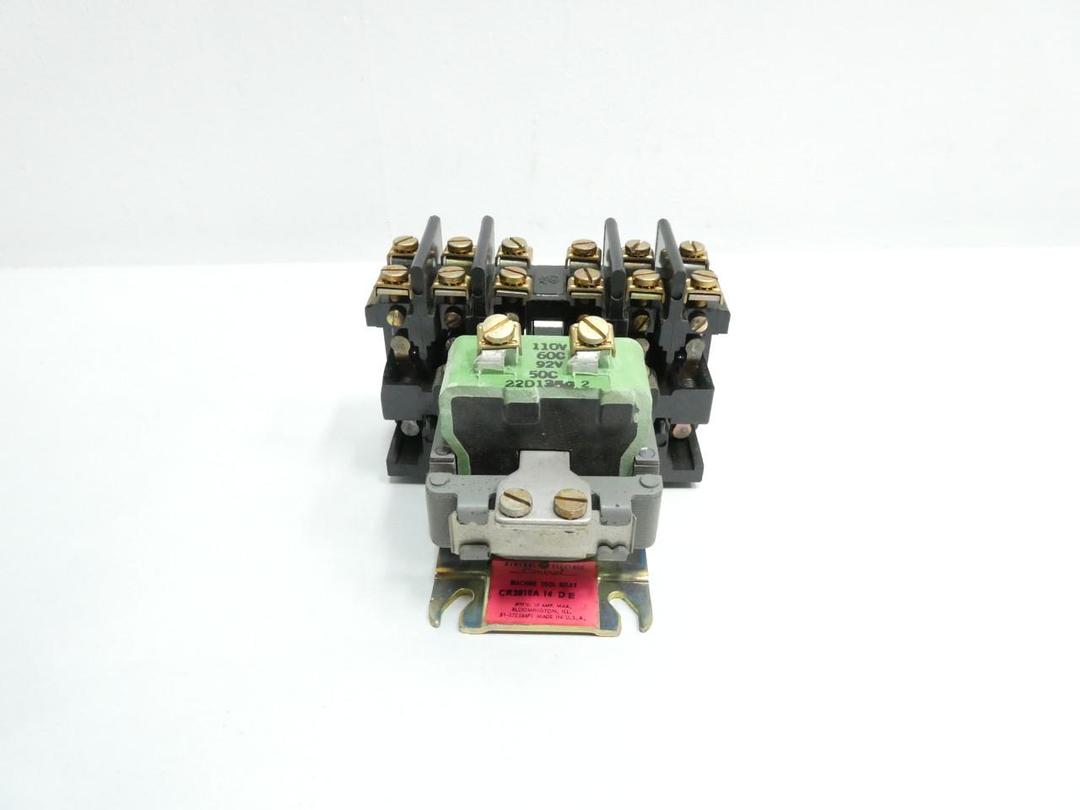 GENERAL ELECTRIC GE CR2810A14DE MACHINE TOOL RELAY 110V-AC