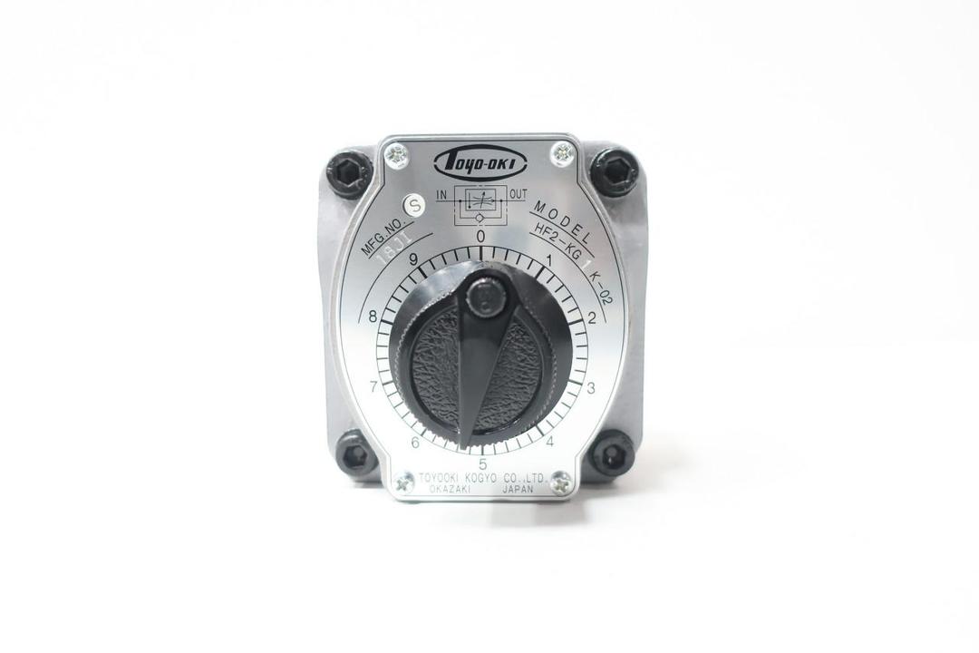 TOYO-OKI HF2-KG1K-02 HYDRAULIC FLOW CONTROL VALVE