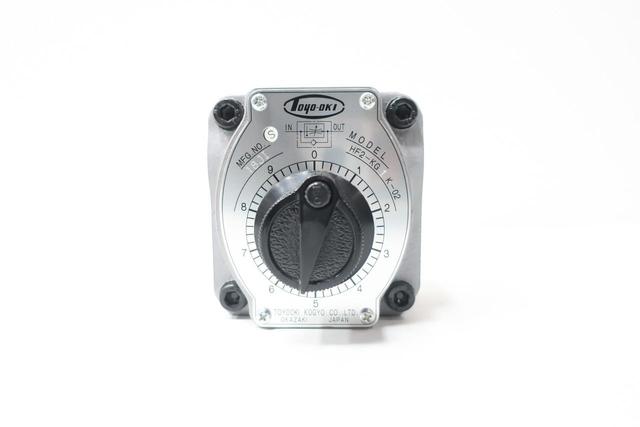 TOYO-OKI HF2-KG1K-02 HYDRAULIC FLOW CONTROL VALVE
