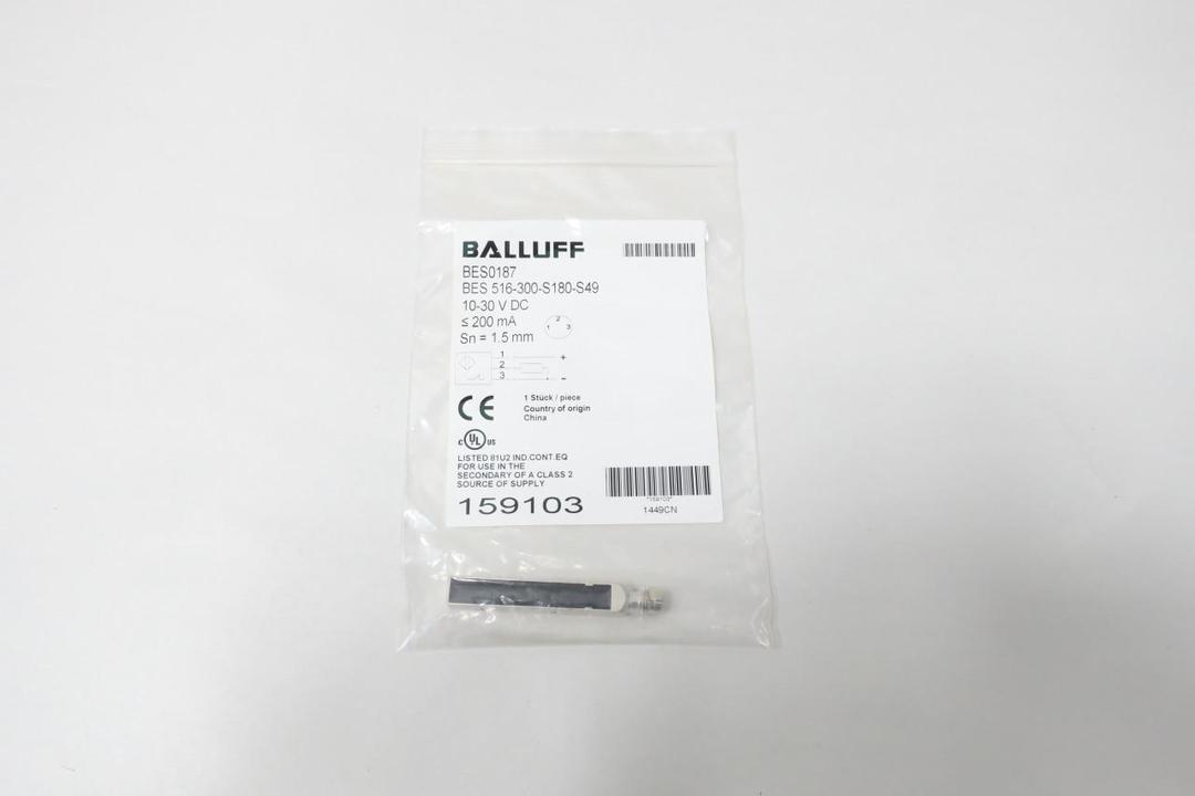 BALLUFF BES0187 BES 516-300-S180-S49 PROXIMITY SENSOR 10-30V-DC