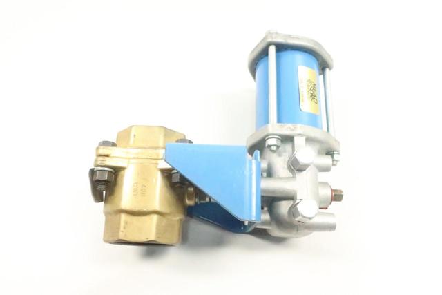 JAMESBURY 2-21-1136-110 PNEUMATIC BRASS THREADED BALL VALVE 2IN NPT