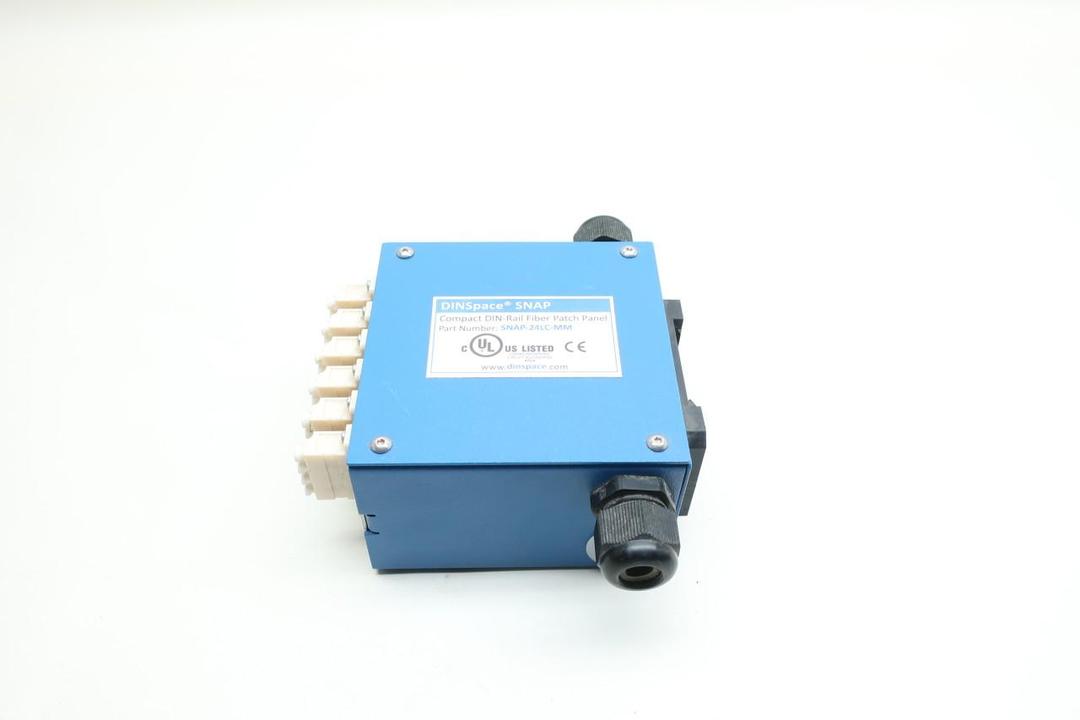 DINSPACE SNAP-24LC-MM SNAP COMPACT DIN-RAIL FIBER PATCH PANEL