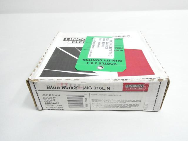 LINCOLN ED034499 BLUE MAX MIG 316LN WELDING WIRE 0.035IN 10LB