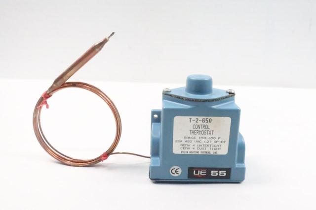 UE UNITED ELECTRIC T-2-650 THERMOSTAT 150-650F 480V-AC