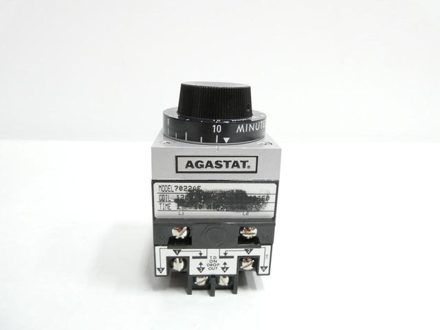 AGASTAT 7022AF TIME DELAY RELAY 1-10MIN 120V-AC