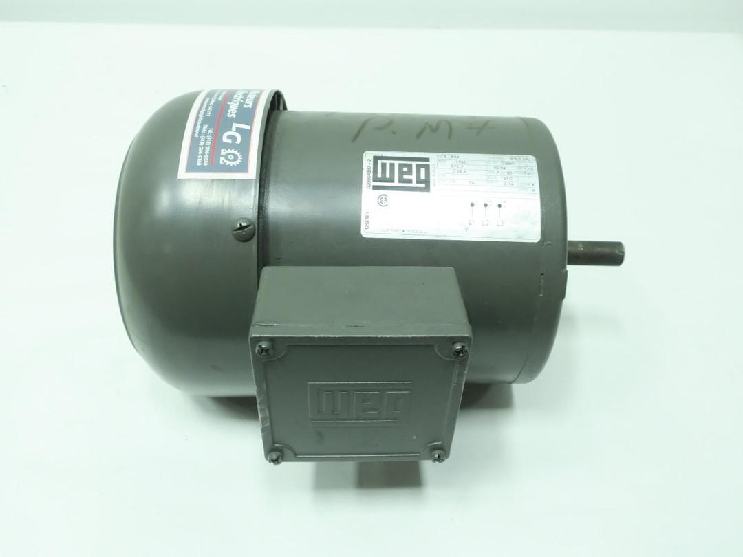 WEG TF.50504 AC MOTOR B56 3PH 1/2HP 1730RPM 575V-AC