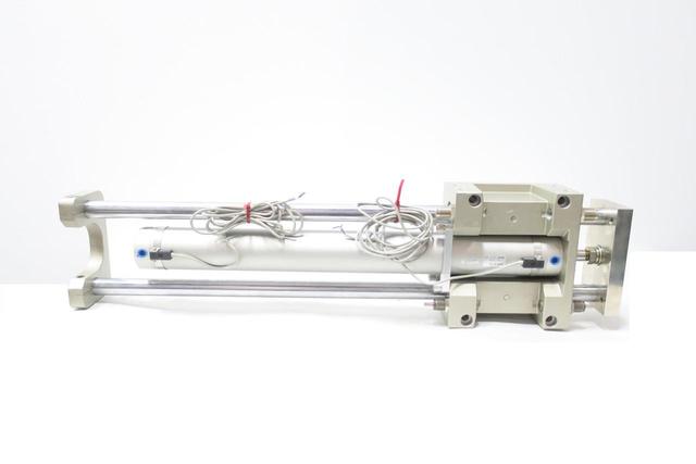 SMC MGGMB63-600-B54L DOUBLE ROD PNEUMATIC CYLINDER 63MM 600MM 145PSI