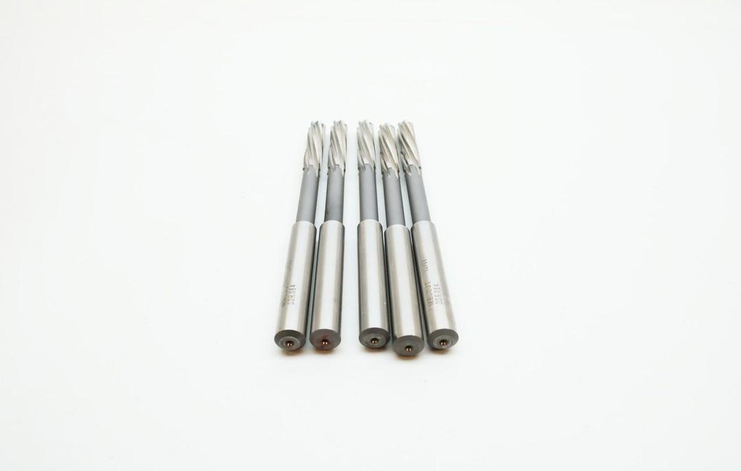 SET OF 5 MELCUT SSR084 CARBIDE TIP 1/4IN REAMER