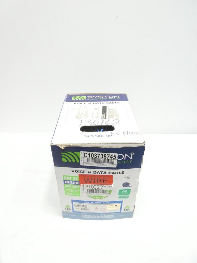 SYSTON CABLE TECHNOLOGY 1007-PB-BL-1000 5E CMR BLUE CABLE 24AWG 1000FT