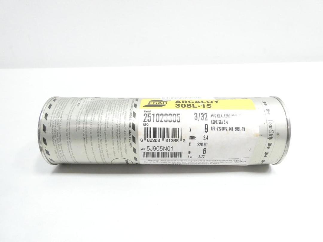 ESAB 251023305 308L-15 3/32IN 9IN 6LB ELECTRODE