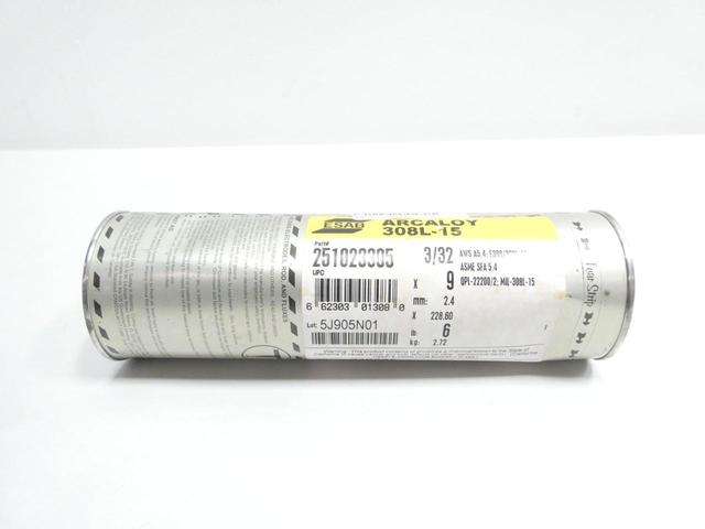 ESAB 251023305 308L-15 3/32IN 9IN 6LB ELECTRODE