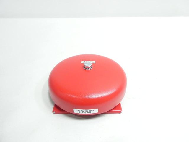 WHEELOCK MB-G6-24-R-ULC RED MOTOR BELL FIRE ALARM 6IN 24V-DC
