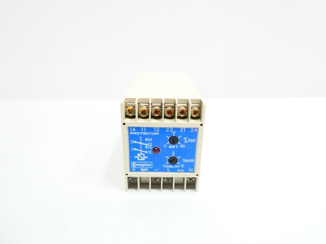 CROMPTON 252-PBSW SHELF WEAR 250V-AC 24V-DC PROTECTION RELAY
