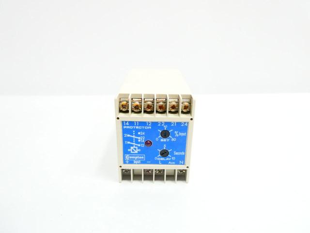 CROMPTON 252-PBSW SHELF WEAR 250V-AC 24V-DC PROTECTION RELAY