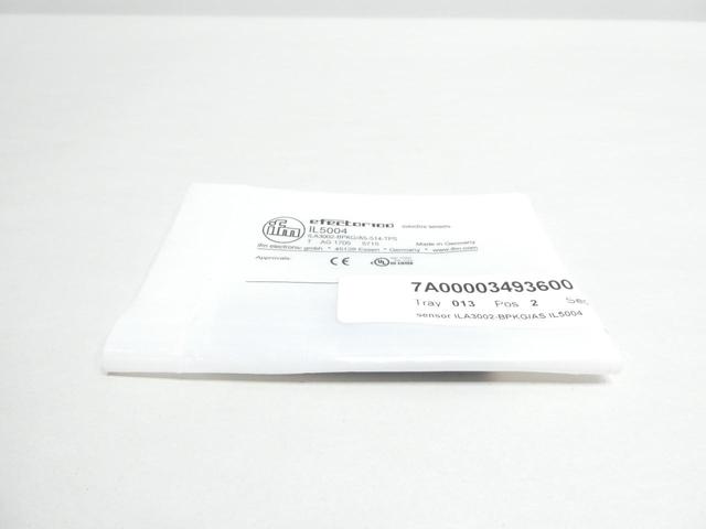 IFM EFECTOR IL5004 ILA3002-BPKG/AS-514-TPS PROXIMITY SENSOR 10-36V-DC