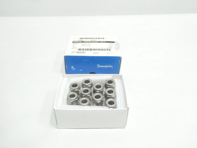 BOX OF 10 SWAGELOK SS-8-VCO-6-600 TUBE FITTING CONNECTOR