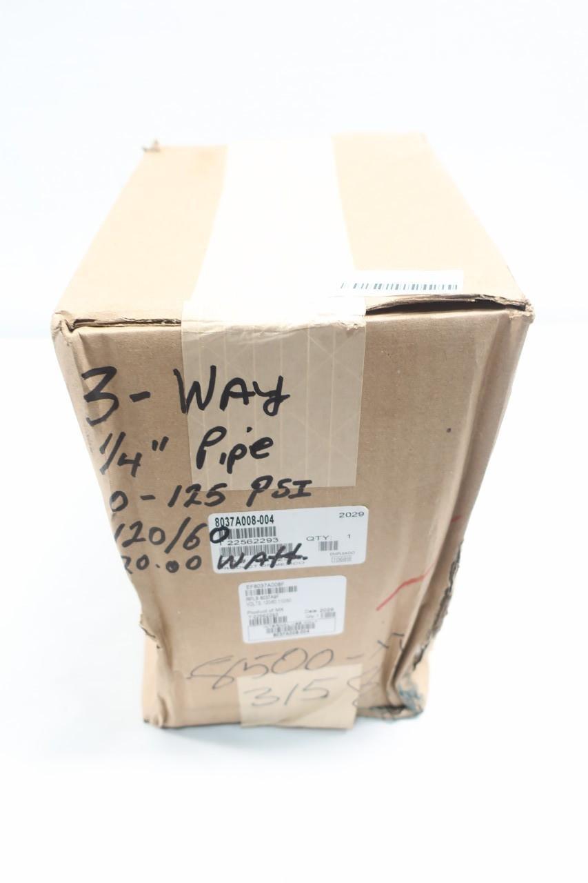 ASCO EF8037A008F RED-HAT SOLENOID VALVE 120V-AC 1/4IN NPT