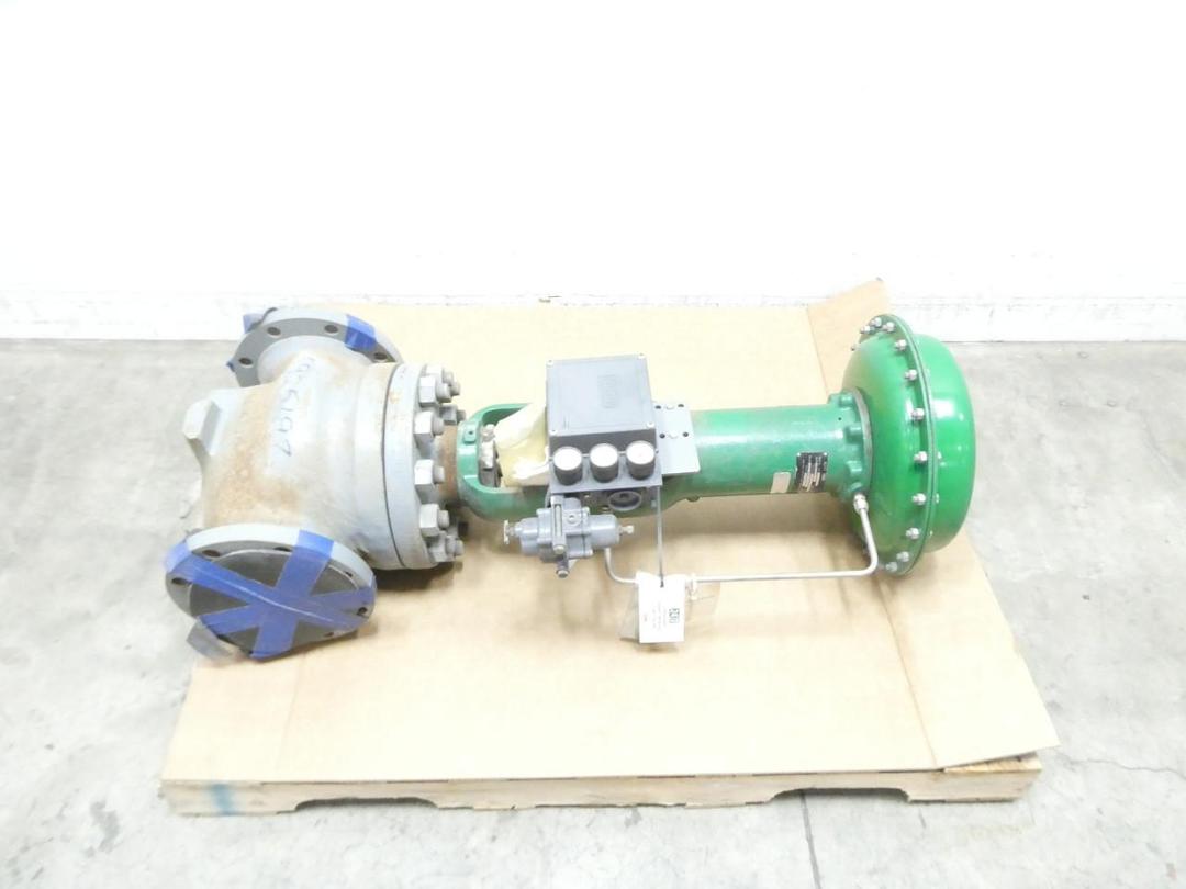 FISHER ED 667 SIZE 50 3582G PNEUMATIC STEEL FLANGED CONTROL VALVE 6IN 150