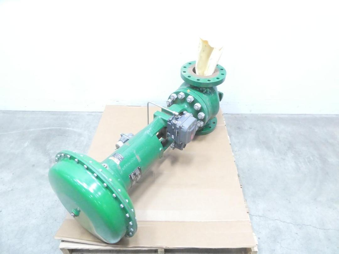 FISHER ET 667 DVC6200 SIZE 70I PNEUMATIC STEEL FLANGED CONTROL VALVE 6IN 300