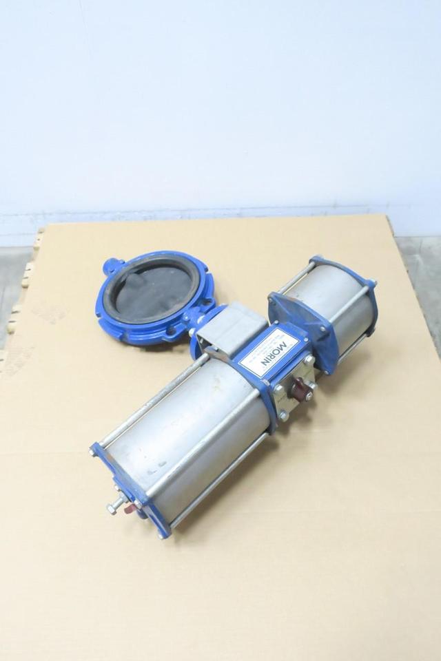 ITT GRINNELL WC-8281-3 PNEUMATIC IRON BRONZE WAFER BUTTERFLY VALVE 8IN
