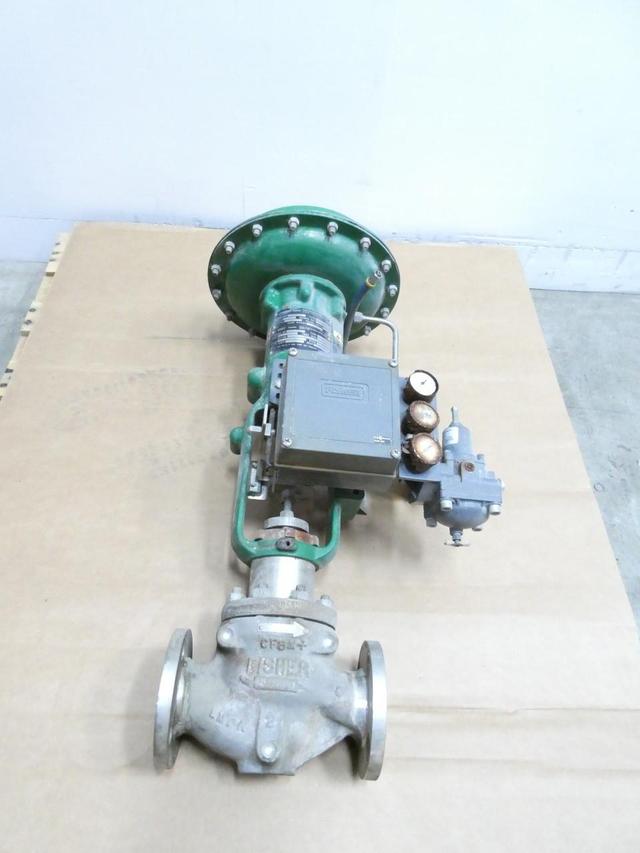 FISHER EZ 667 SIZE 40I 3582G PNEUMATIC STAINLESS FLANGED CONTROL VALVE 2IN 150