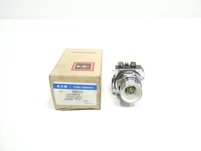 CUTLER HAMMER 10250T412 ILLUMINATED PUSHBUTTON 240V-AC