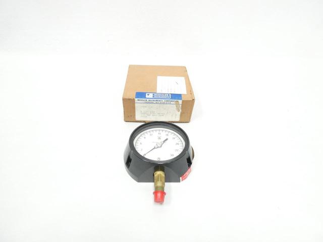 WEKSLER AA13P PRESSURE GAUGE 3-1/2IN 0-30IN-HG 1/4IN NPT