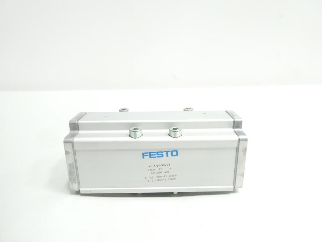 FESTO VL-5/3E-3/4-D-4 PNEUMATIC VALVE 45-232PSI