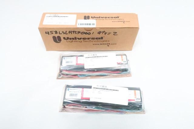 BOX OF 2 UNIVERSAL LIGHTING 458-L-SLH-TC-P FLUORESCENT BALLAST 277V-AC