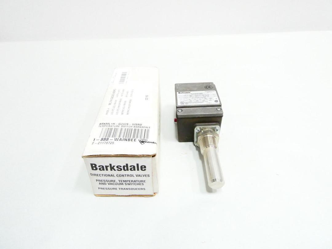 BARKSDALE ML1H-G202S-WSRD TEMPERATURE SENSOR -100-250F 125-600V-AC 125/250V-DC