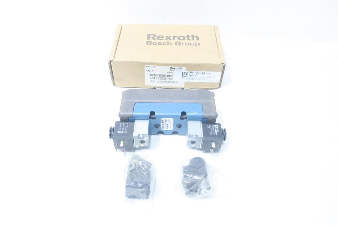REXROTH R432006052 GS-020022-07979 PNEUMATIC SOLENOID VALVE 24V-DC 150PSI