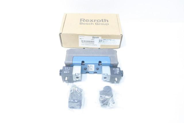 REXROTH R432006052 GS-020022-07979 PNEUMATIC SOLENOID VALVE 24V-DC 150PSI