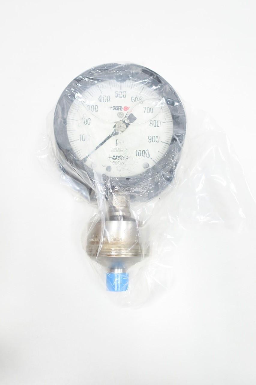 USG 170032 170032SSLG XR-81 PRESSURE GAUGE 4-1/2IN 1/2IN NPT 0-1000PSI