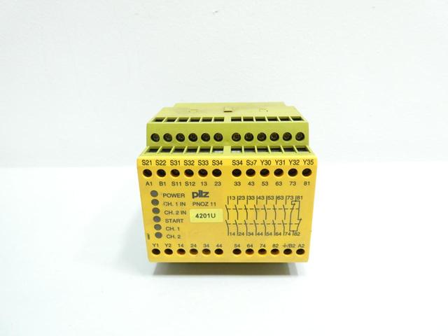 PILZ PNOZ 11 230-240VAC 24VDC 7N/O 1N/C 774086 SAFETY RELAY 230-240V-AC 24V-DC