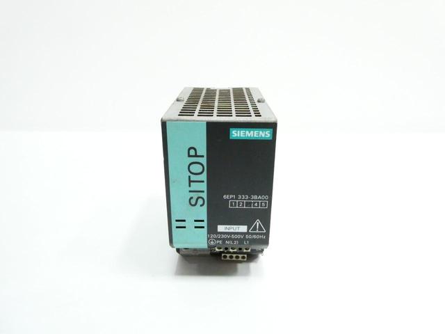 SIEMENS 6EP1333-3BA00 SITOP POWER SUPPLY 120-230/230-500V-AC 5A AMP 24V-DC
